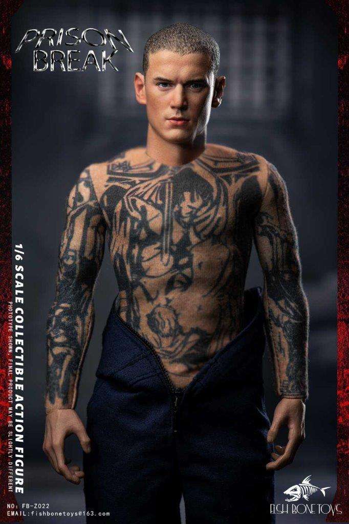 特撮 Bag of Bones Fish Bone Toys 1/6 FB-Z024 Prison Break Michael & T-Bag