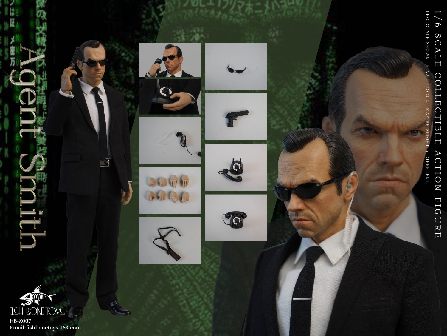 Fish Bone Toys 1/6 FB-Z007 Agent Smith | NeoGeek Toys