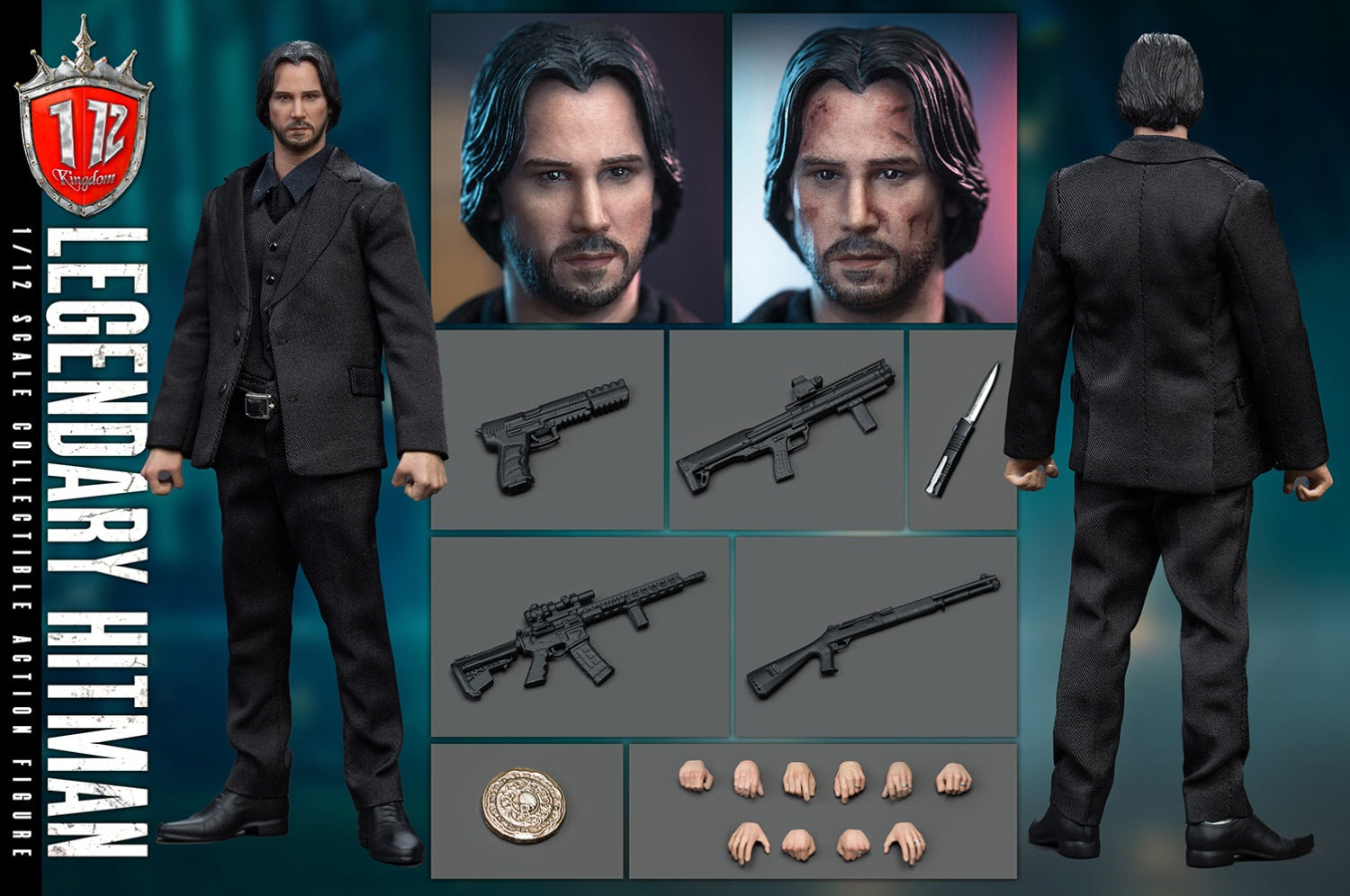 その他 Kingdom 1/12 Legendary Hitman Kingdom 1/12 KD-9001 Legendary Hitman | NeoGeek Toys